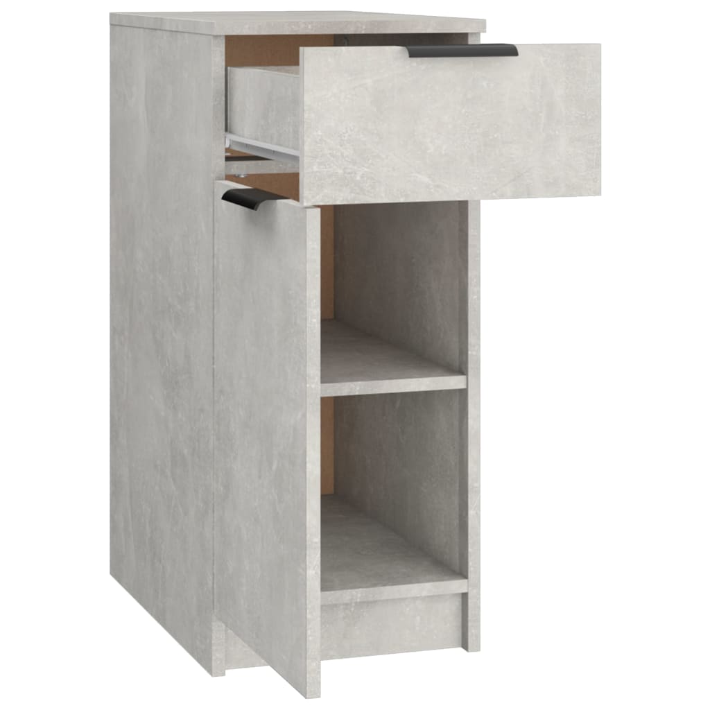 Desk Cabinet Concrete Grey 33.5x50x75 cm Engineered Wood